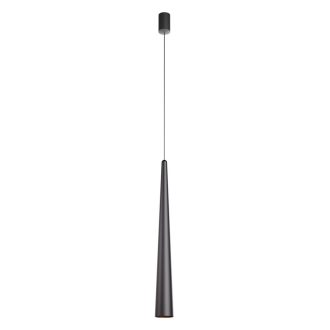 BOTERA modern LED függőlámpa, matt fekete, 10W, 3000K, 740lm