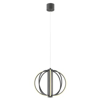 MOSS modern LED függőlámpa, matt fekete, 20W, 3000K, 1254lm