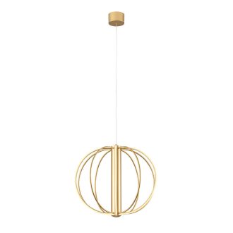 MOSS modern LED függőlámpa, matt arany, 41W, 3000K, 4730lm