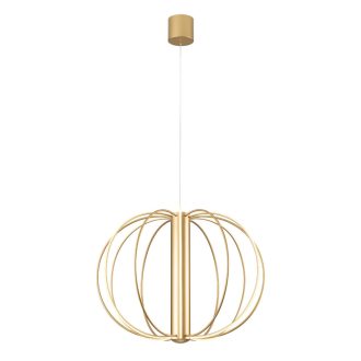 MOSS modern LED függőlámpa, matt arany, 72W, 3000K, 4649lm