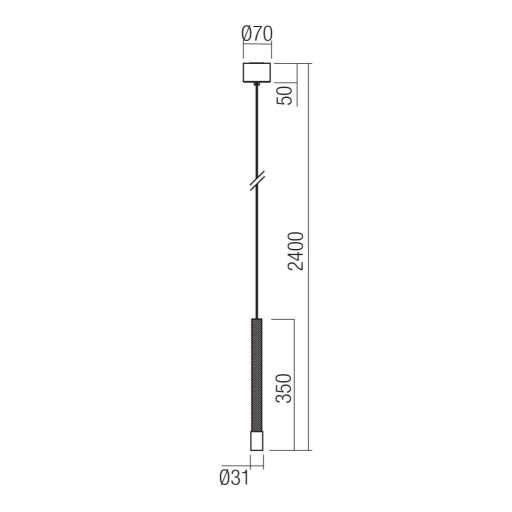 DRILL modern LED függőlámpa, antik bronz, 8.5W, 2700K, 620lm