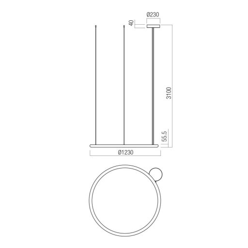 HALLEY modern LED függőlámpa, matt fehér, 60W, 5261lm