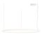 HALLEY modern LED függőlámpa, matt fehér, 80W, 7707lm