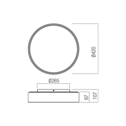 HOVER modern LED mennyezeti lámpa, matt fehér, 30W, CCT, 2468lm