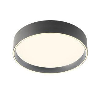 HOVER modern LED mennyezeti lámpa, matt fekete, 30W, CCT, 2468lm