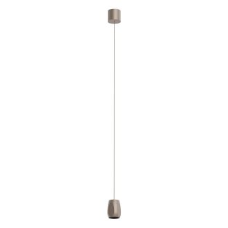 CRISP modern LED függőlámpa, ezüstös kávébarna, 10.5W, 2700/3000K, 807lm, TRIAC dimmelhető