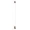 CRISP modern LED függőlámpa, ezüstös kávébarna, 10.5W, 2700/3000K, 807lm, TRIAC dimmelhető