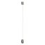 CRISP modern LED függőlámpa, ezüstös kávébarna, 10.5W, 2700/3000K, 807lm, TRIAC dimmelhető