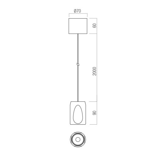 CRISP modern LED függőlámpa, ezüstös kávébarna, 10.5W, 2700/3000K, 807lm, TRIAC dimmelhető