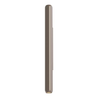 CRISP modern LED fali lámpa, ezüstös kávébarna, 6.6W, 2700K, 325lm, 35 cm