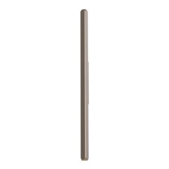 CRISP modern LED fali lámpa, ezüstös kávébarna, 6.6W, 2700K, 325lm, 60 cm