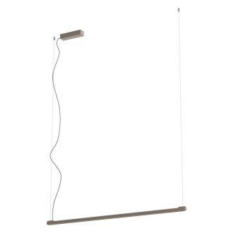 CRISP modern LED függőlámpa, ezüstös kávébarna, 36W, 2700K, 2335lm, TRIAC dimmelhető