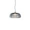 ONDULA modern LED függőlámpa, füstszínű/matt fekete, 12W, 2700/3000K, 1318lm, TRIAC dimmelhető