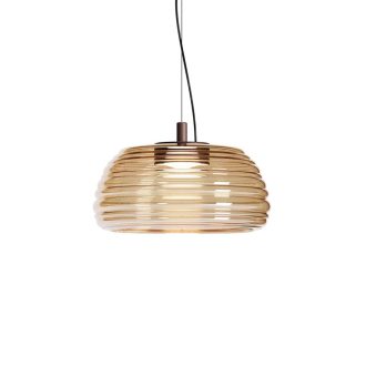 ONDULA modern LED függőlámpa, kávébarna, 16W, 2700/3000K, 1686lm, TRIAC dimmelhető