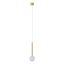 BOLLA modern LED függőlámpa, matt arany, 8W, 2700/3000K, 569lm, TRIAC dimmelhető
