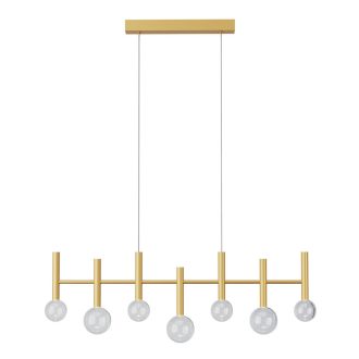 BOLLA modern LED függőlámpa, matt arany, 32W, 2700/3000K, 2273lm, TRIAC dimmelhető