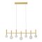 BOLLA modern LED függőlámpa, matt arany, 32W, 2700/3000K, 2273lm, TRIAC dimmelhető