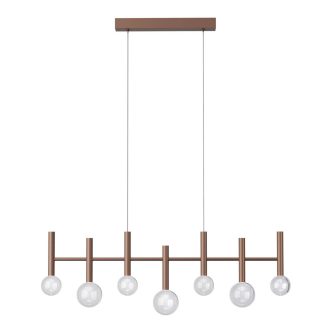 BOLLA modern LED függőlámpa, matt kávébarna, 32W, 2700/3000K, 2273lm, TRIAC dimmelhető