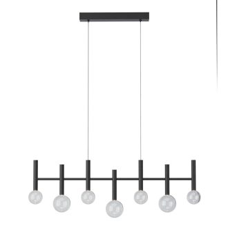 BOLLA modern LED függőlámpa, matt fekete, 32W, 2700/3000K, 2273lm, TRIAC dimmelhető