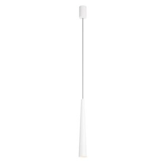 BOTERA modern LED függőlámpa, matt fehér, 10W, 2700K, 740lm, Ø5.7x40 cm