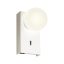 NORMA modern LED fali lámpa, matt fehér, 5W, 3000K, 330lm