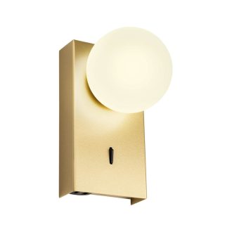 NORMA modern LED fali lámpa, matt arany, 5W, 3000K, 330lm