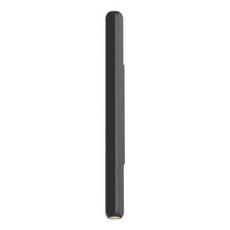 CRISP modern LED fali lámpa, matt fekete, 6.6W, 3000K, 648lm, 35 cm