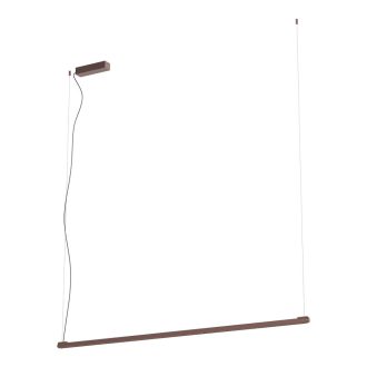CRISP modern LED függőlámpa, szálcsiszolt barna, 41W, 3000K, 2766lm, TRIAC dimmelhető