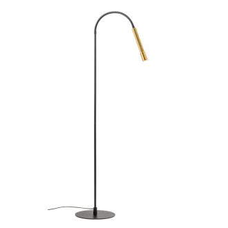 DRILL modern LED állólámpa, óarany, 8W, 2700K, 490lm, flexibilis karral