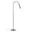 DRILL modern LED állólámpa, matt fekete, 8W, 2700K, 490lm, flexibilis karral