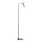 DRILL modern LED állólámpa, matt fekete, 8W, 2700K, 490lm