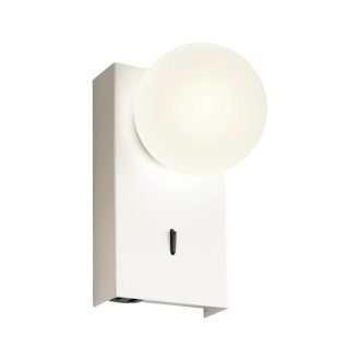 NORMA modern LED fali lámpa, matt fehér, 5W, 2700K, 308lm