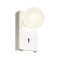 NORMA modern LED fali lámpa, matt fehér, 5W, 2700K, 308lm