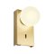 NORMA modern LED fali lámpa, matt arany, 5W, 2700K, 308lm