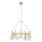 BOLLA modern LED függőlámpa, matt arany, 53W, 2700/3000K, 4011lm, TRIAC dimmelhető