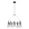 BOLLA modern LED függőlámpa, matt fekete, 53W, 2700/3000K, 4011lm, TRIAC dimmelhető