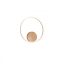 ORBIT modern LED fali/mennyezeti lámpa, bronz, 4000K, Ø40 cm, TRIAC dimmelhető