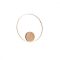 ORBIT modern LED fali/mennyezeti lámpa, bronz, 3000K, Ø60 cm, DALI dimmelhető