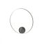 ORBIT modern LED fali/mennyezeti lámpa, matt fekete, 3000K, Ø80 cm, TRIAC dimmelhető