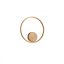 ORBIT modern LED fali/mennyezeti lámpa, bronz, 3000K, Ø40 cm, DALI dimmelhető