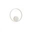 ORBIT modern LED fali/mennyezeti lámpa, fehér, 4000K, Ø40 cm, DALI dimmelhető