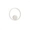 ORBIT modern LED fali/mennyezeti lámpa, fehér, 4000K, Ø40 cm, TRIAC dimmelhető