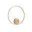 ORBIT modern LED fali/mennyezeti lámpa, bronz, 4000K, Ø80 cm, DALI dimmelhető