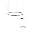 ORBIT modern LED függőlámpa, matt fekete, 4000K, Ø60 cm, DALI dimmelhető