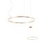 ORBIT modern LED függőlámpa, bronz, 3000K, Ø80 cm, TRIAC dimmelhető
