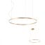 ORBIT modern LED függőlámpa, bronz, 4000K, Ø80 cm, DALI dimmelhető