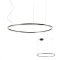 ORBIT modern LED függőlámpa, matt fekete, 3000K, Ø100 cm, DALI dimmelhető