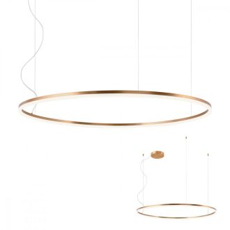 ORBIT modern LED függőlámpa, bronz, 3000K, Ø120 cm, DALI dimmelhető