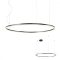 ORBIT modern LED függőlámpa, matt fekete, 3000K, Ø120 cm, DALI dimmelhető
