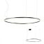 ORBIT modern LED függőlámpa, matt fekete, 4000K, Ø120 cm, DALI dimmelhető